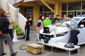 電気自動車給電体験