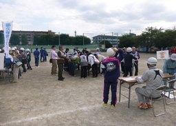 地域避難訓練の様子