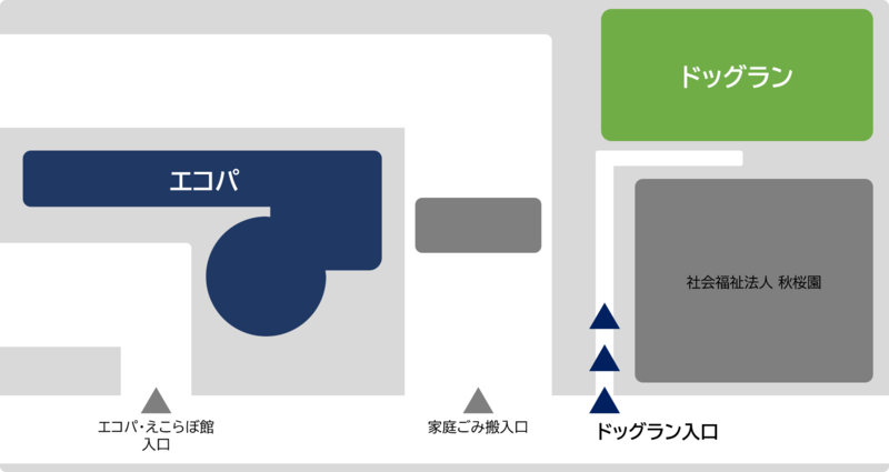 ドッグラン案内図