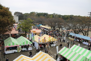 産業祭食のブース