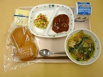 4月21日 小学1年生はじめての給食