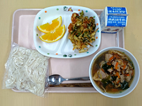 11日 「三芳産葉だいこんの手作りかき揚げ」他