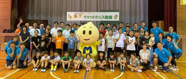 8月18日（日）第3弾親子ラケットテニス教室の様子