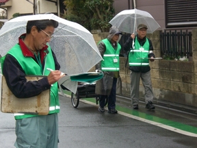 通学路点検中