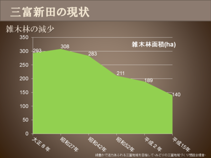 雑木林の減少