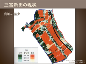農地の減少図