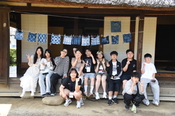 中学生の藍染体験
