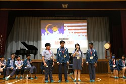 マレーシアの学生からのプレゼンテーション