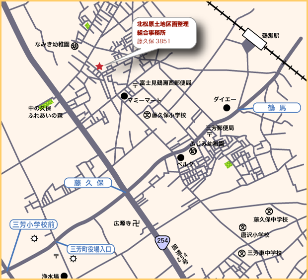 北松原土地区画整理組合事務所地図 埼玉県三芳町 北松原土地区画整理組合事務所地図 埼玉県三芳町