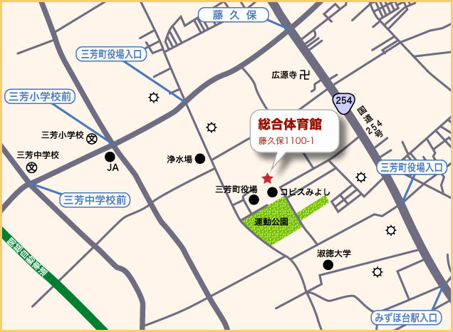 総合体育館地図