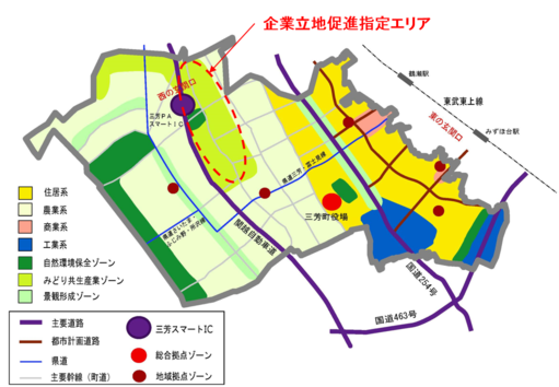 企業立地促進指定エリア